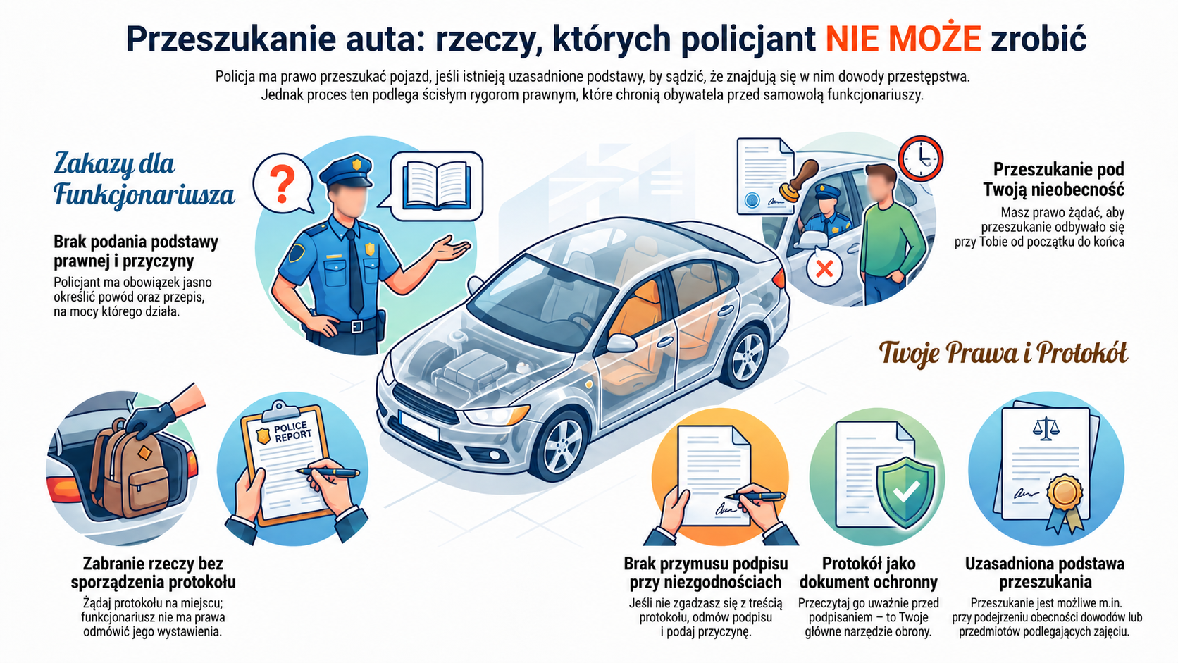 Przeszukanie auta przez policje 2