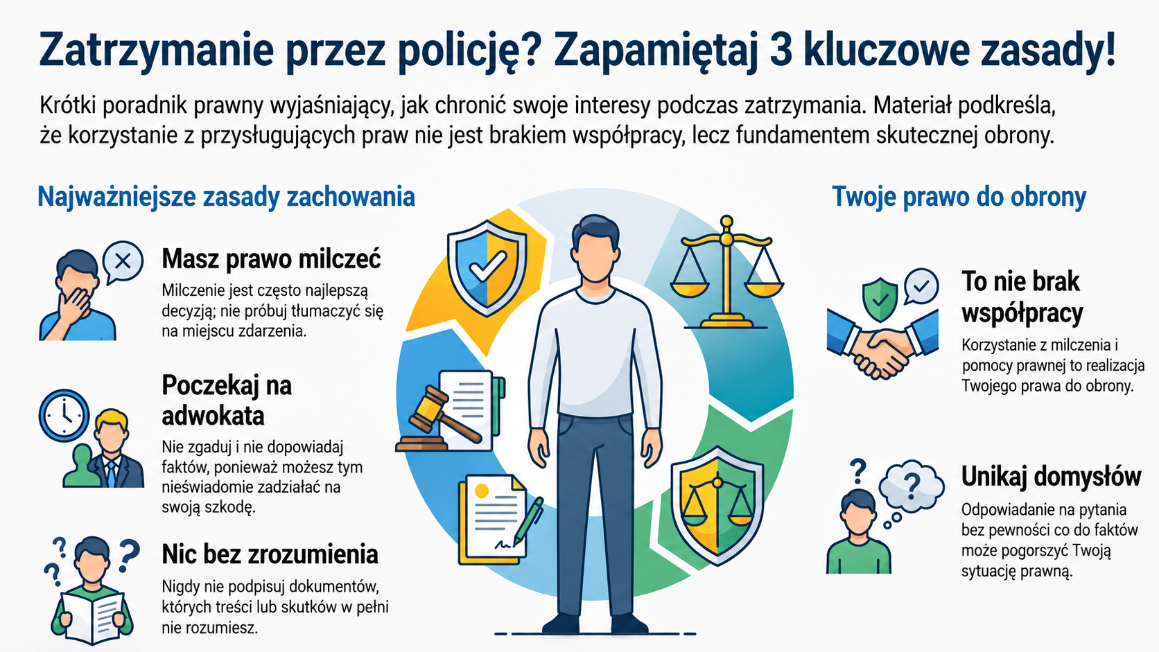 Zasady zachowania podczas zatrzymania